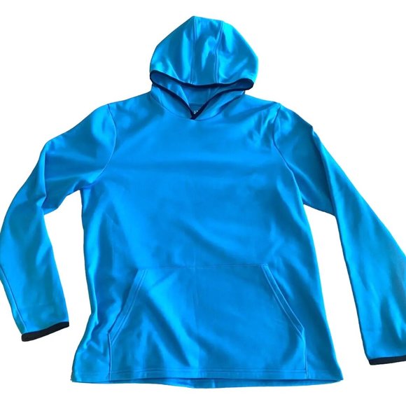 XERSION 3XL Big Tall Quick Dry Hawaiian Surf Blue Fleece Pullover Hoodie NWT - Picture 1 of 9